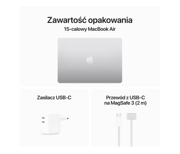 Apple MacBook Air M3/16GB/1TB/Mac OS Srebrny 10R GPU 36msc - 1228268 - zdjęcie 10